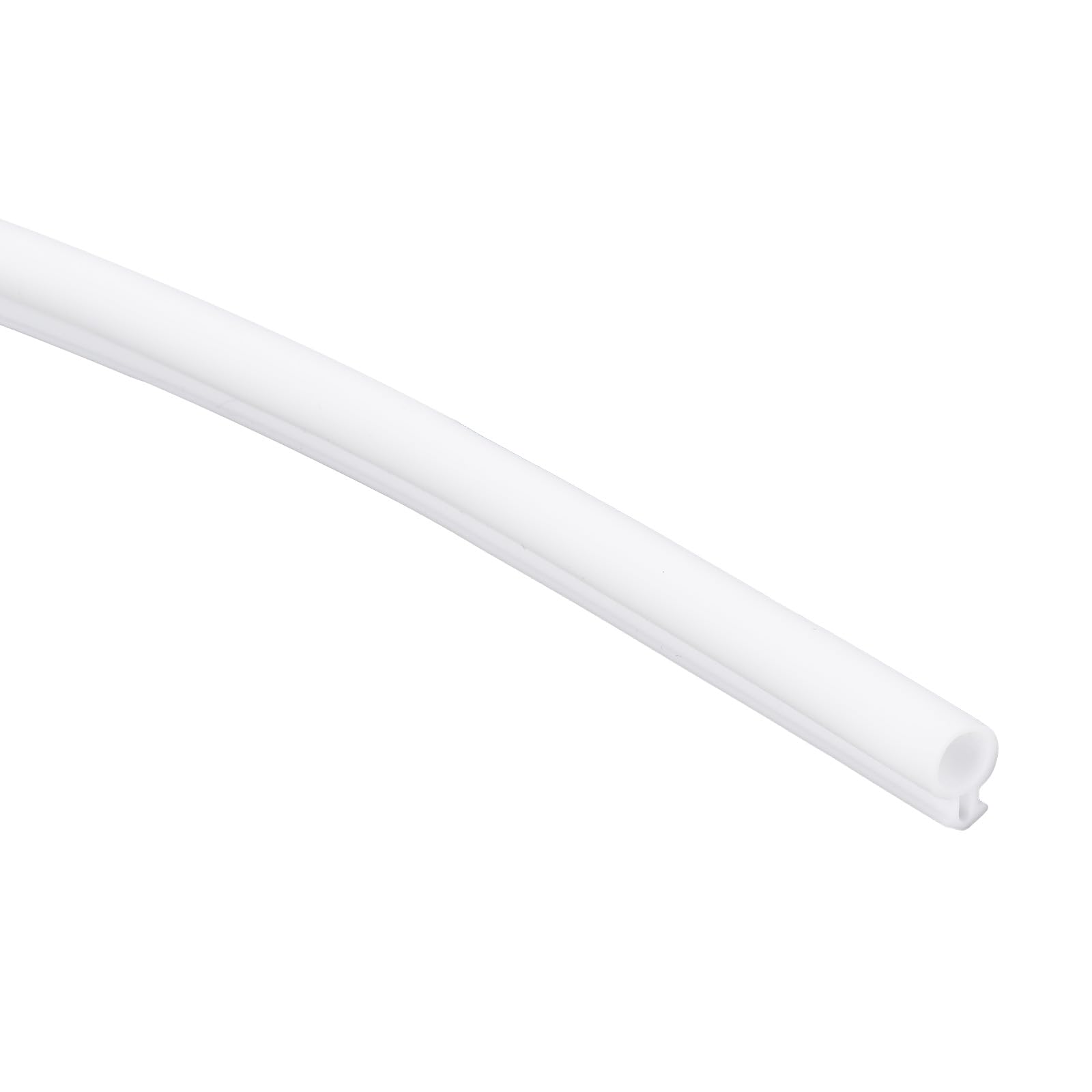 PATIKIL 16.4Ft Weather Stripping Door Seal, 9/32" Dia Bulb Bubble Shape Kerf Mount Door Sealing Tape for Door Frame Slot Sealer Window Insulation, White