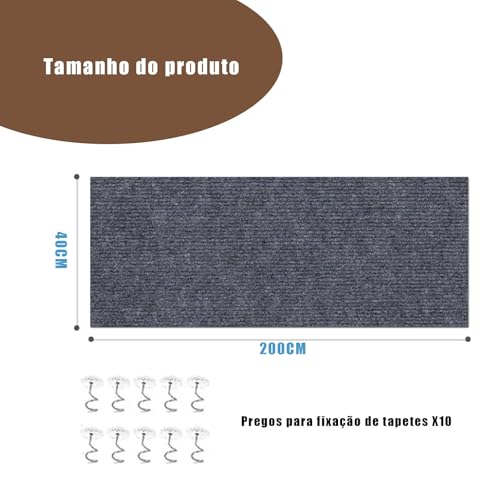 Protetor de Sofa Gato, Tapete Antiarranhão Para Gatos, Protetor de Móveis Autoadesivo Para Gatos, 200 x 40 cm, Cinza