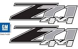 Chevy Silverado Z71 4x4 BLACK decals stickers - FB (2007-2013) bed side 1500 2500 HD (set of 2)
