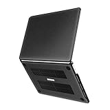 Fintie Protective Case for MacBook Pro 13 (2019 2018 2017 2016 Release) - PU Leather Coated Hard Cover for Newest MacBook Pro 13 Inch A2159 A1989 A1706 A1708 with/Without Touch Bar & Touch ID, Black