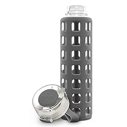 Ello Syndicate Glass Water Bottle with One-Touch