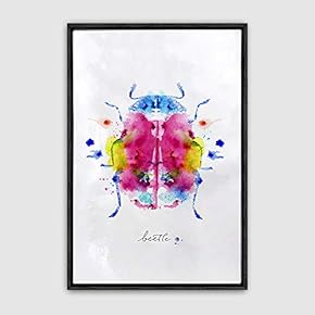 Framed Insect Home Artwork for Living Room Bedroom