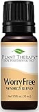 Plant Therapy Worry Free Synergy Essential Oil Blend 100% Pure, Undiluted, Therapeutic Grade