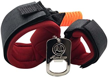 Anti Lost Wrist Link Toddler Safety Walking Harness with 5 Foot Chord Adjustable Wrist Strap by Aura Luxe - Red