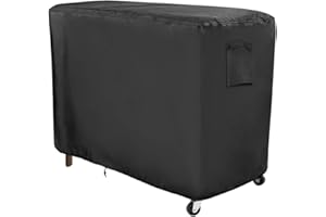 Yolaka Outdoor Bar Cart Cover for Rolling Wicker Bar Cart 43.5"L x 18"W x 36.5"H Waterproof