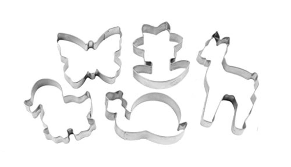 Dr. Oetker Set of 5 Forest Magic Cookie Cutters for All Year Round Biscuits, Biscuits and Fondant, Various Designs, Quantity: 1 x Set of 5