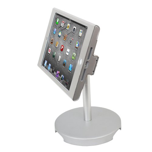 ANGEL POS 1521040 iPad Mini POS Kiosk Stand Enclosure with Security Lock and Key Desktop Anti Theft Projector Accessory