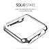 Watch Tempered Glass Screen Protector CASE Compatible with 38mm Apple Watch Case,2win2buy Ultra Thin 9H Hardness [Full Coverage] Electroplate Screen Protector with Metal Bumper Sliver
