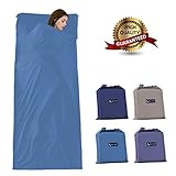 Mojonnie Sleeping Bag Liner, Outdoor Travel Camping Sheet Lightweight Hotel Compact Adult Sleep Bag Sack for Hiking, Picnics, Trains, Planes, Trip