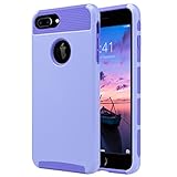 iPhone 7 Plus Case, ULAK Slim [Dual Layer] Protection [Scratch Resistant] Hard Back Cover [Shock Absorbent] TPU Bumper Case for Apple iPhone 7 Plus [5.5 inch]- Lavender/Purple