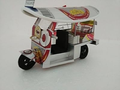 Motor tricycle canned. Handmade.