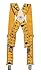 Custom Leathercraft110RUL Heavy Duty Tape Elastic Work Suspenders, Ruler Print