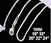 Bingcute 12pcs 20 Inch 925 Silver Plated 1.2mm Snake Chain Necklace fit European Beads