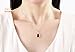 NEEMODA Gifts for Women Red Pendant Necklace for Girls Zircon Fashion Jewelry for Her Birthday Anniversary Valentines Mothers Day White Gold Plated