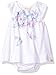 Burt's Bees Baby Baby Girls' Cap Sleeve Organic Bodysuit Dress, Cloud, 12 Months
