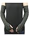 Dahlia Women's Arch Cable Acrylic Knit Fingerless Long Arm Warmer Gloves