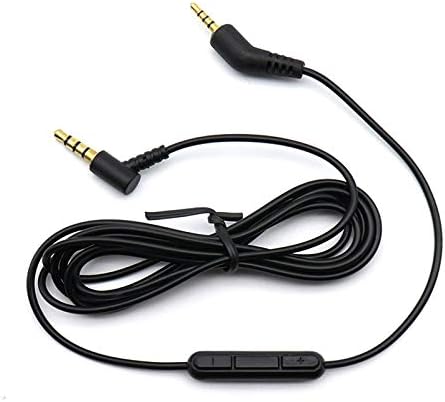 Replacement Audio Cable Extension Cord Compatible with Bose Quiet Comfort 3 QC3 QC 3 Headphones Replacement Cord (with Inline Microphone and Volume Control)