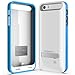 iPhone 5S Battery Case, iPhone 5 Battery Case - Maxboost Atomic S Portable Charger for iPhone 5/5S [MFI Certified] External Protective 2400mAh Battery Charging Juice Power Bank [Glossy White/Blue]