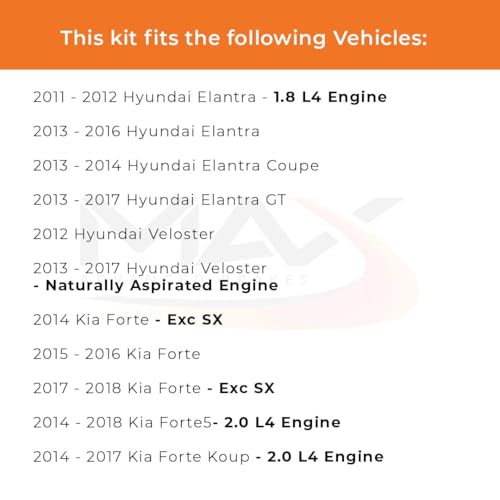 MAX Advanced Brakes - Brake Kit For 2011-2016 Hyundai Elantra, 2014-2018 Kia Forte| Carbon Ceramic Brake and Rotor Kit Front and Rear| OE Replacement Brake Rotors