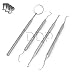 Dental Tartar Calculus Plaque Remover Tooth Scraper, Dental Mirror & Scaler Set