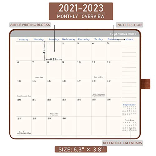2023 Pocket Calendar 20212023 Monthly Pocket Planner Three Year Pocket Monthly Calendar, 36 Month eBay