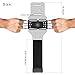 VUP Running Armband 360°Rotatable for iPhone 14/13/Pro Max/Pro/Mini/12/11/SE/Xs/XR/X/8/7/Plus, Fits All 4-6.7 Inch Smartphones, with Key Holder Phone Armband for Running Hiking Biking (Sliver)