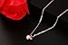 MG Jewelry Rose Gold Plated Stainless Steel Solid Love Heart Polished Charm Necklace with Chain for Women