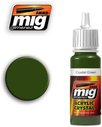 Ammo of Mig Jimenez Acrylic Color Crystal Green 17ml #0092