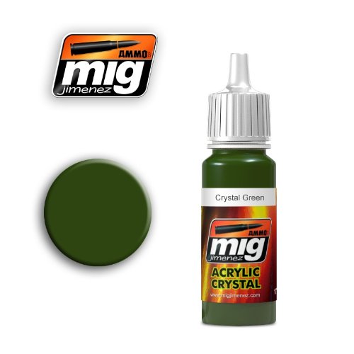 Ammo of Mig Jimenez Acrylic Color Crystal Green 17ml #0092