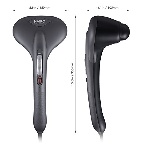 Naipo Handheld Massager Double Head Percussion Massager Electric with 6
