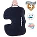 Memory Foam Orthopedic Coccyx Pillow – Premium Comfort Seat Cushion for Prolonged Sitting in Office Chair, Car – Support and Relief for Tailbone, Spine, Lumbar, Pregnancy, Hemorrhoids, Back Pain, More