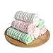 TotMart Muslin Cotton Washcloths, Extra Absorbent, Pink, 3 Pack