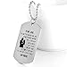 FAYERXL Gifts for Boyfriend Girlfriend Husband and Wife Stainless Pendants Dog Tag Necklace (TO MY LOVE)