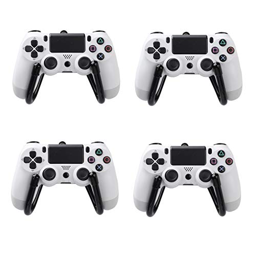 4 Pcs Small Universal Game Controllers Wall Mount Rack Holder Hanger Storage Organizer Hook Stand for Xbox One PS4 Switch Pro Game Controllers