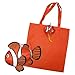Aiduy 10pcs Fish Shopping Bags Colorful Foldable Bag Handle Bag Bags Reusable Eco Tote Bags (Random Color Sent)