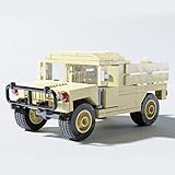 Humvee Army Pickup with Sandbags - Military Building Block Toy