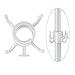 TAGVO Beach Umbrella Hanging Hook, 2 Pack Umbrella Hooks Hanger, 4 Prongs Beach Umbrella Hanging Holder, Beach Accessories for Beach Camping Trips