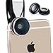 Camera Lens, LIANSING Magnetic Camera Phone Lens kit 3 in 1 Universal 198° Fisheye Camera lens+ 0.63X Wide Angle Camera lens+ 15X Macro Camera lens for iPhone lens,Samsung and Other Smart Phone Silver