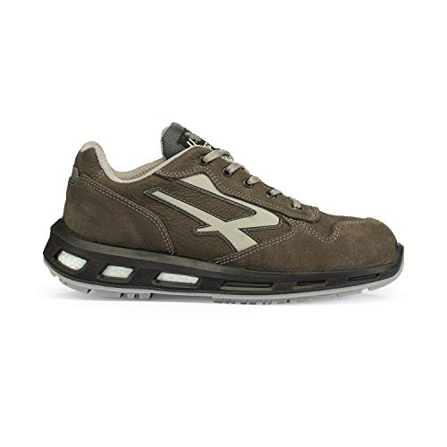 U-Power Red Lion Kick, Unisex Safety Shoes, Lightweight, Flexible, Anti Puncture Leather Trainers, with Infinergy Insert, with Aluminium Toe Caps (Grey 36) — image 1