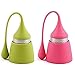 Tea Infuser, PYRUS Silicone Handle & Drip Tray Stainless Steel Strainer Loose Tea Steeper(2PACK)