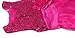 Wocau Little Girls' Sequin Mesh Tull Dress Sleeveless Flower Party Ball Gown (140(6-7 Years), Rose)