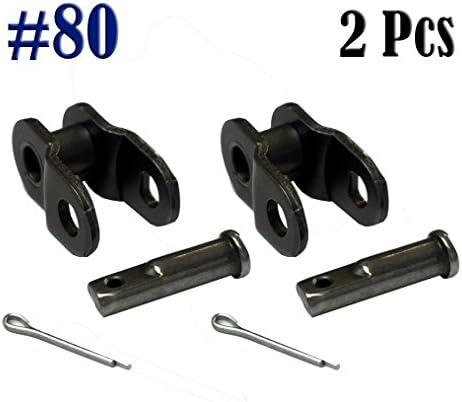 2-PIECES Donghua Offset Link #80 (1/2 Link / Half Link / Crank Link)