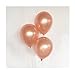 FUNPRT Burgundy Silver Rose Gold Latex Balloon and Rose Gold Confetti Balloons,50 Count,12 inch