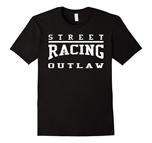 Mens Street Racing Outlaw Shirt Street Outlaws Drag Racing Large Black