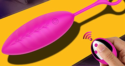 ABUBYA Vibrators Wireless Egg Wireless Bullet Massager Rechargeable Waterproof Power 10 Speeds Vaginal Tightening Exercise and G-spot stimulated Vibrating Egg with Ring with a Remote-Controller,Purple