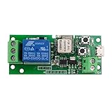 1 Channel WiFi Wireless Switch Inching Self-Locking,Be Applied to Access Control, Turn on PC, Garage Door (5v)