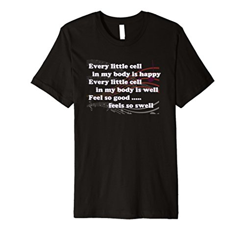 Mens Laughter Yoga Every Little cell song Premium Tshirt XL Black