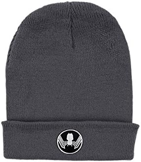 Hero Collection Venom Spiderman Marvel Deep Gray Warm Beanie Authentic Adjustable Embroidered Men/Women/Children Multi Color Deep Gray