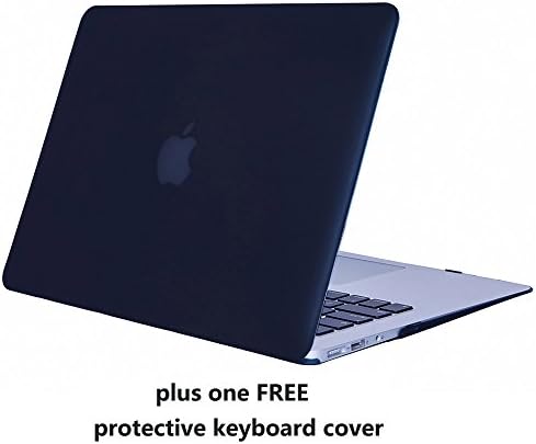 MacBook Air 11 Case Cover – Treasure21 Slim fit Smart protection Soft rubber coating Smooth better grip Hard case shell cover for Macbook Air 11 A1370 A1465 (Black)