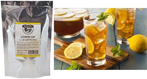 Flavored Unsweetened Iced Tea Bags, Marketspice Sun Tea Variety, Separate Assortment With Each Package Containing 6 - 2 Quart Tea Bags (Lemon Up)